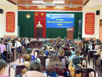 Đồng chí Trần Thị Thanh Hà, UVBCH TW Hội, Chủ tịch Hội LHPN Việt Nam phát biểu khai mạc lớp Bồi dưỡng