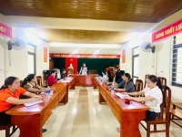 KIỂM TRA, GIÁM SÁT VIỆC THỰC HIỆN NGHỊ QUYẾT 57-NQ/TW TẠI HỘI LHPN XÃ KIM ĐIỀN